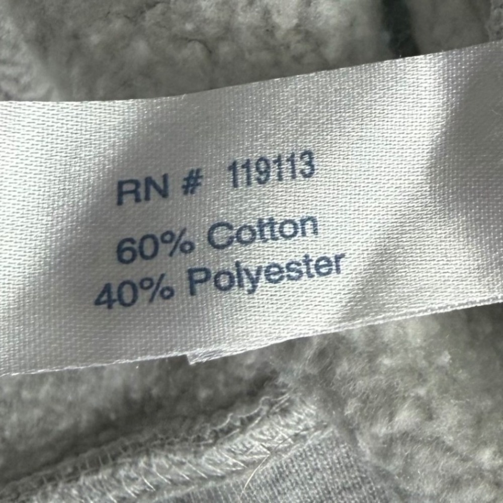 Cuffy's Gray Hoodie Cape Cod Sweatshirt Blue Print Size 2X - Picture 7 of 10
